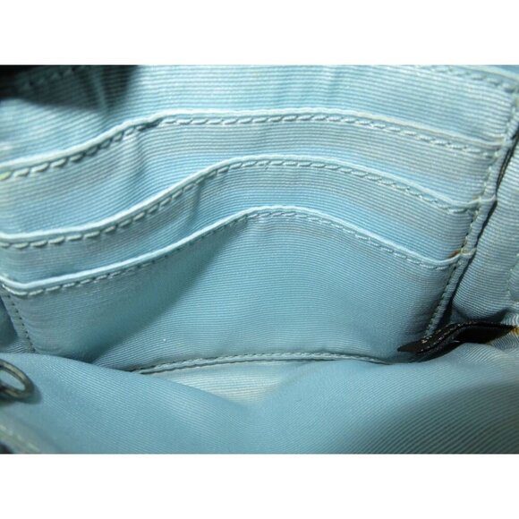 Coach Signature C Canvas & Leather Wristlet in Cream And Silver - Picture 6 of 9